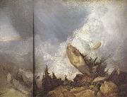 Joseph Mallord William Turner The fall of an Avalanche in the Grisons (mk31) painting